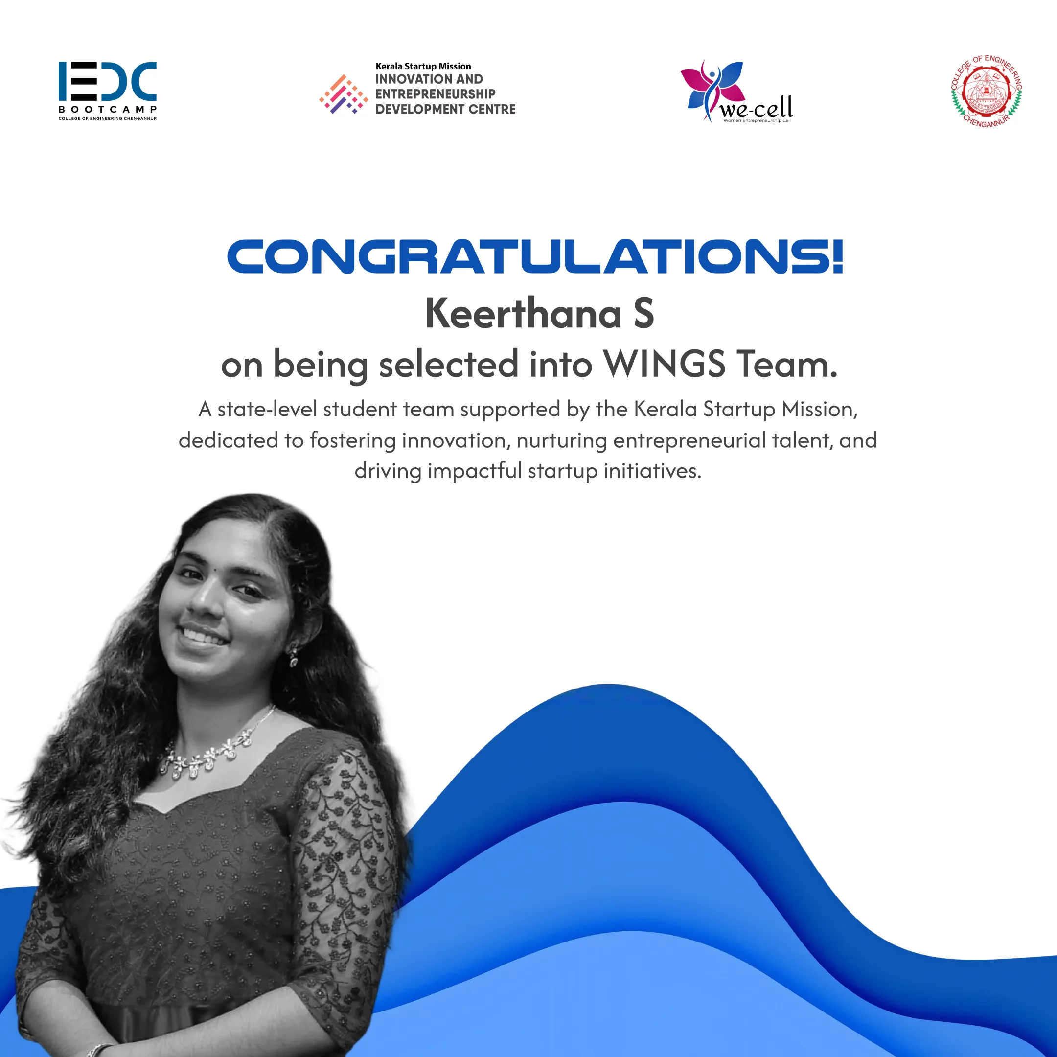 Keerthana S - Selected into WINGS Team